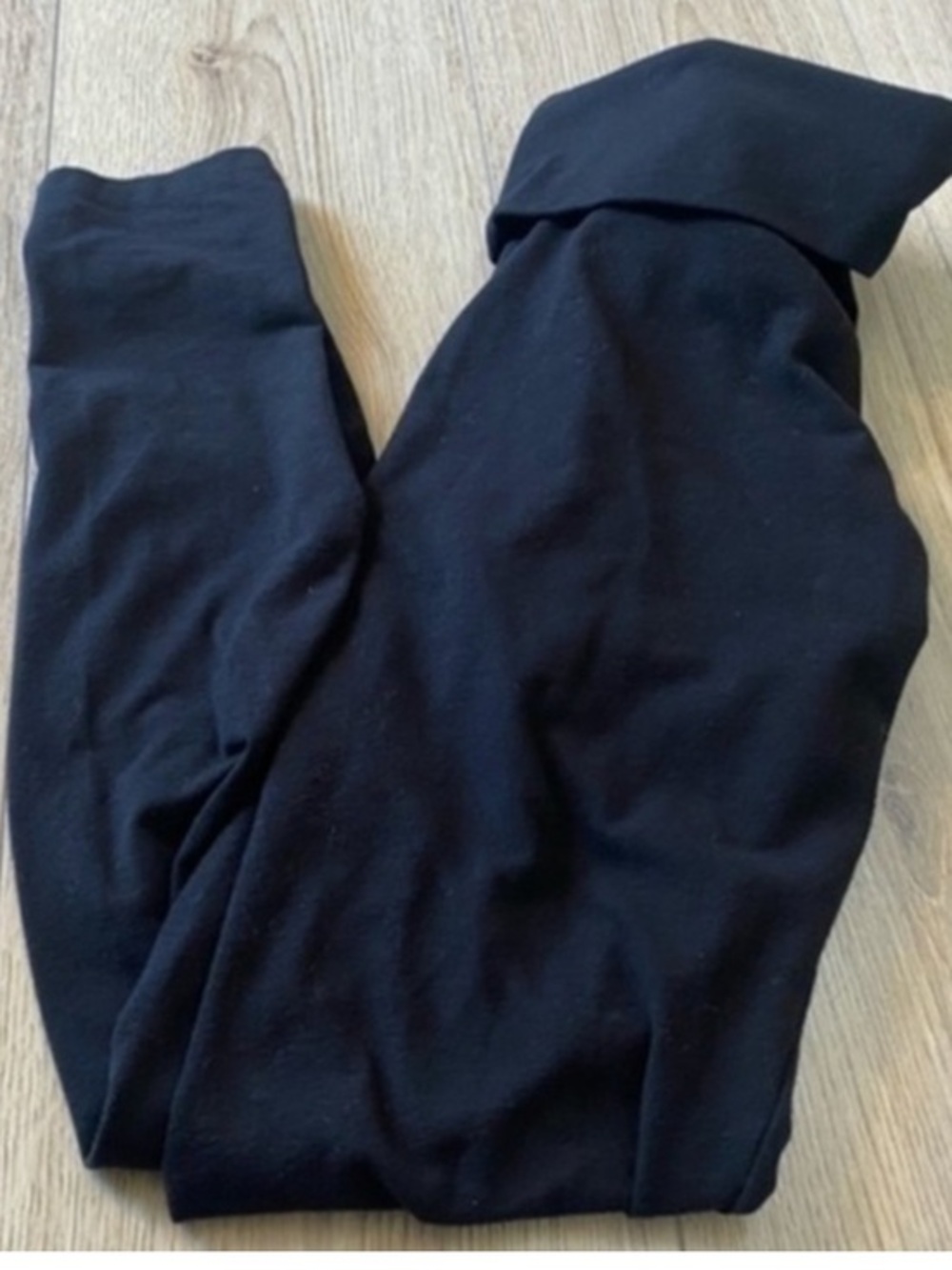 Victoria’s Secret black foldover leggings tights